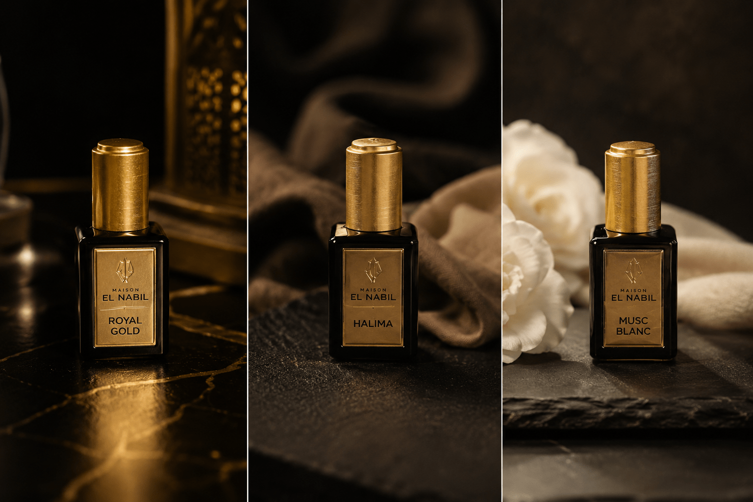 Trio Muscs Authentiques - Bayt Noor Parfums
